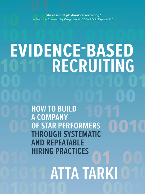 Title details for Evidence-Based Recruiting by Atta Tarki - Available